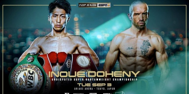 Naoya Inoue vs TJ Doheny è ufficiale: 3 settembre alla Ariake Arena