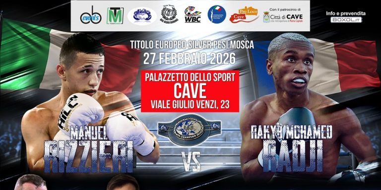 Rizzieri vs Radji per l’EBU Silver, anche Magnesi nel sottoclou