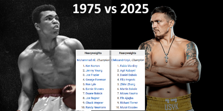 1975 vs 2025: 11 sfide tra i migliori pesi massimi delle due epoche